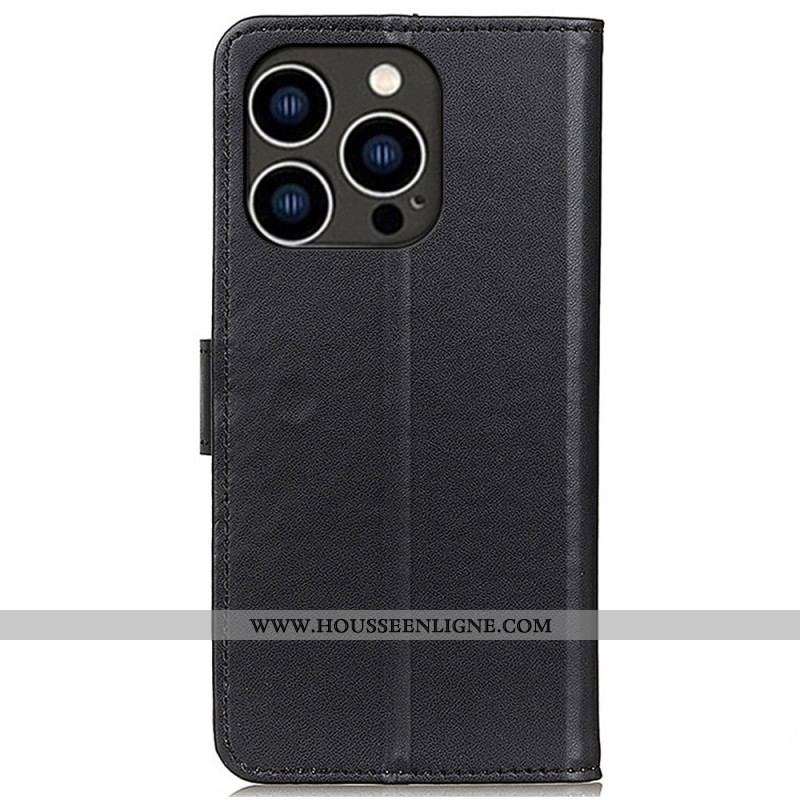 Housse iPhone 14 Pro Effet Cuir Simple