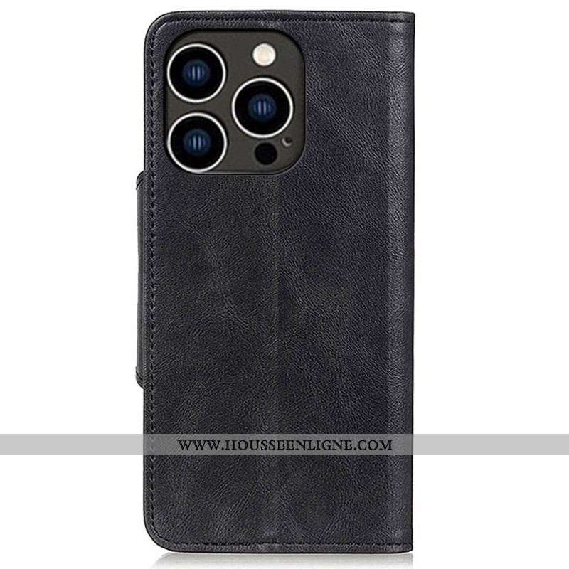 Housse iPhone 14 Pro Fermoir Bouton Magnétique