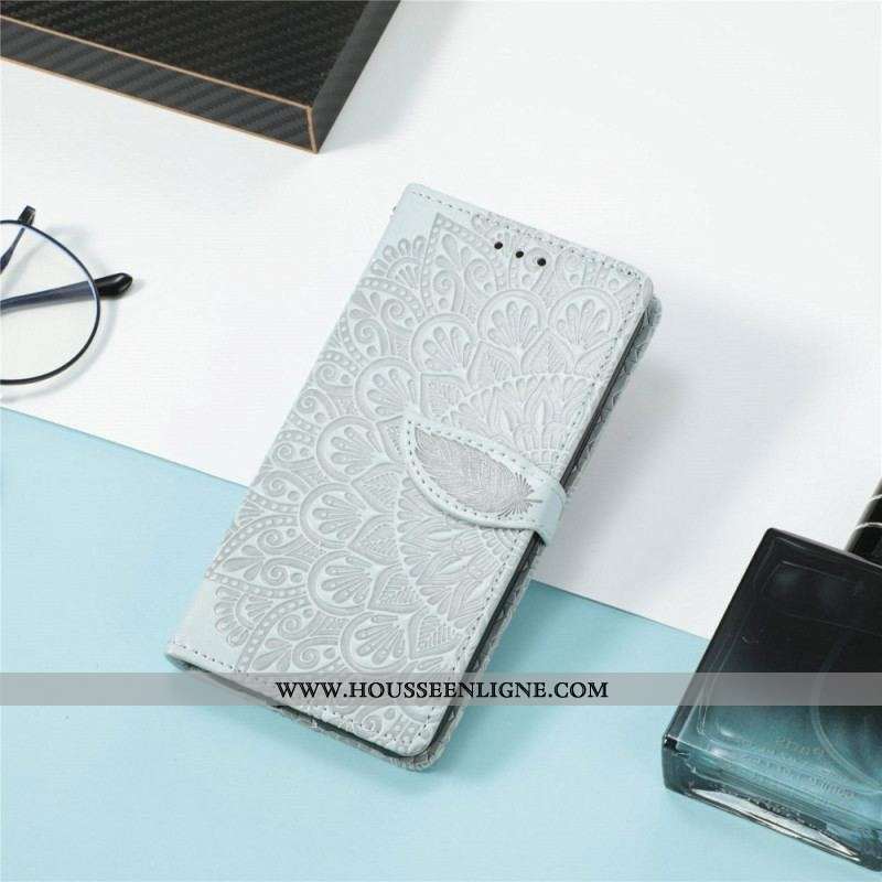 Housse iPhone 14 Pro Feuilles Tribales