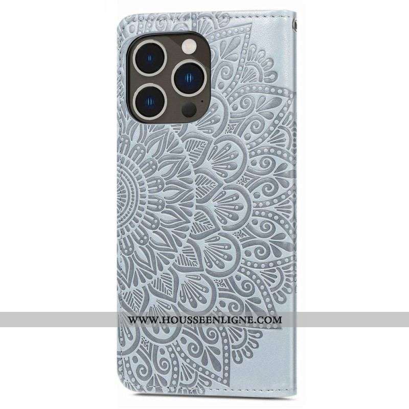 Housse iPhone 14 Pro Feuilles Tribales