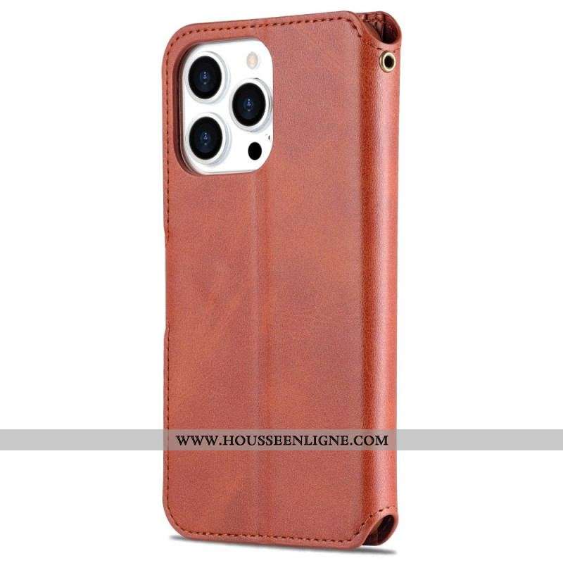 Housse iPhone 14 Pro Max AZNS Simili Cuir