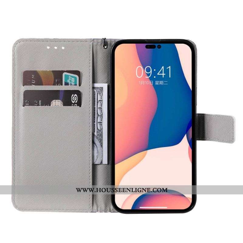 Housse iPhone 14 Pro Max Attrape Rêves Aquarelle