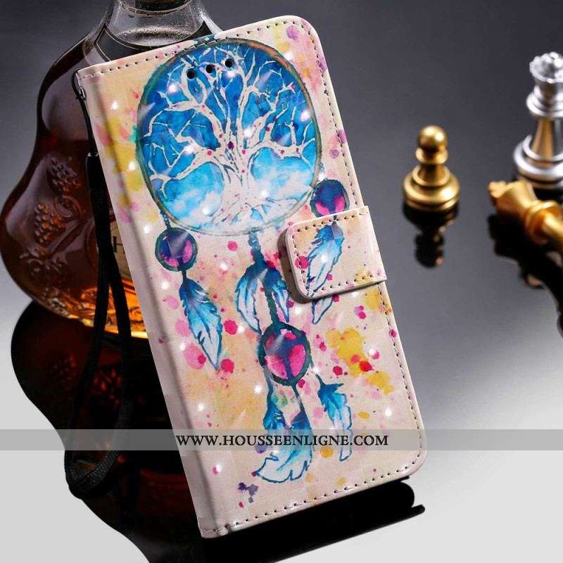 Housse iPhone 14 Pro Max Attrape Rêves Aquarelle