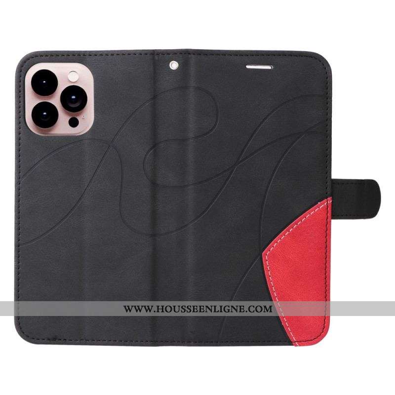 Housse iPhone 14 Pro Max Bicolore à Lanière