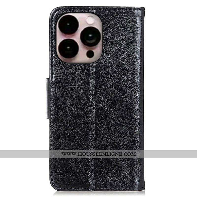 Housse iPhone 14 Pro Max Cuir Fendu Nappa