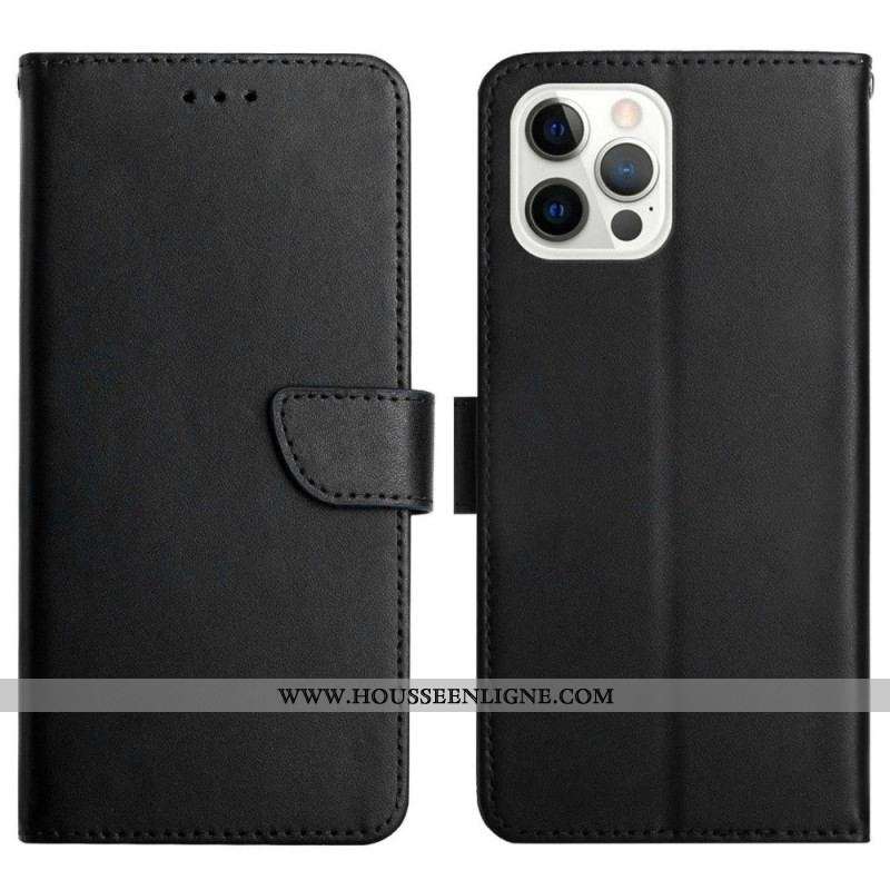 Housse iPhone 14 Pro Max Cuir Nappa Véritable