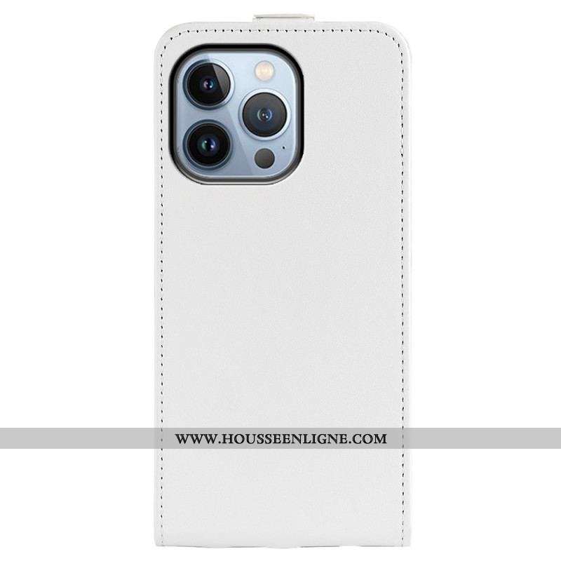 Housse iPhone 14 Pro Max Effet Cuir Rabat Vertical