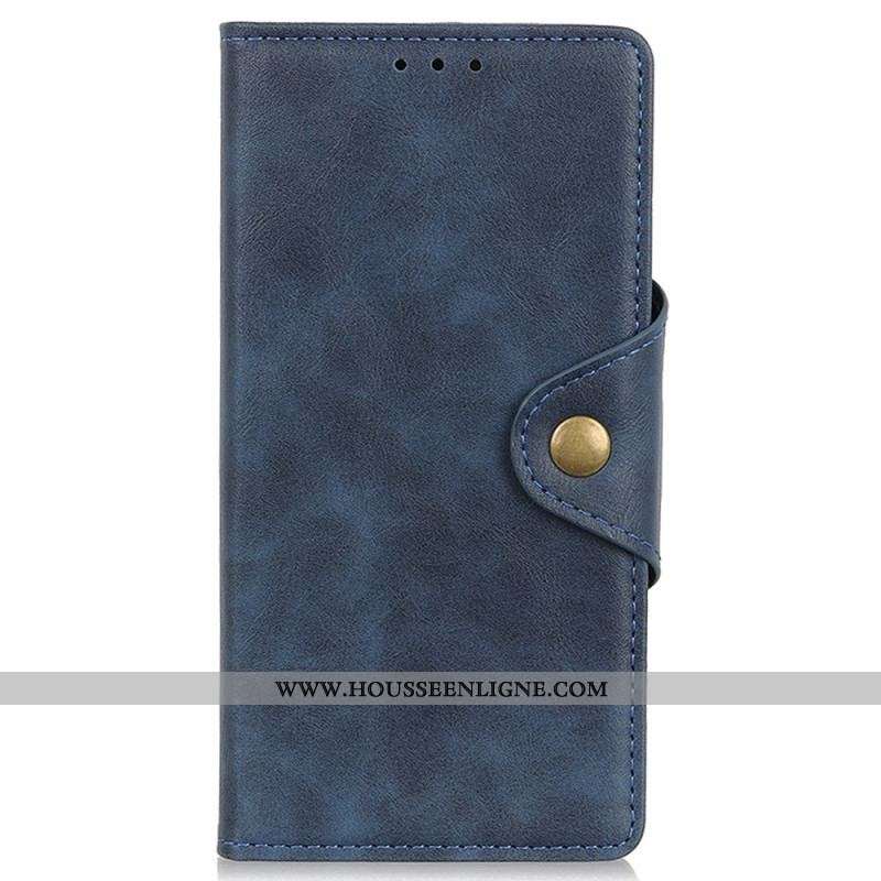 Housse iPhone 14 Pro Max Fermoir Bouton Magnétique