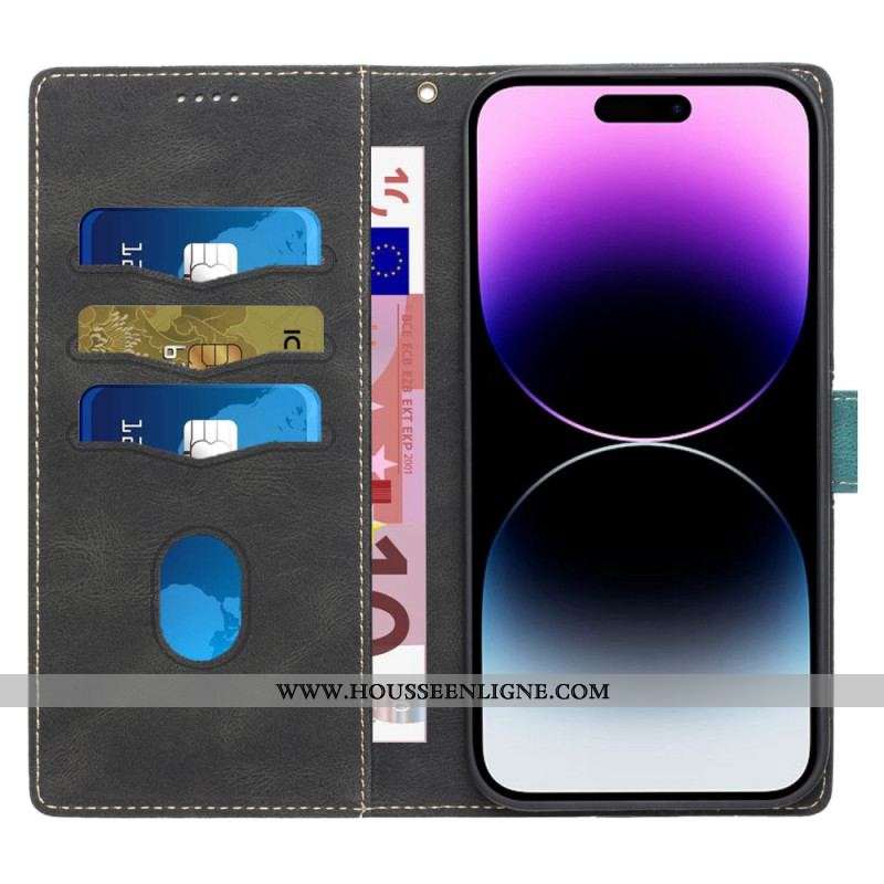 Housse iPhone 14 Pro Max Frise avec lanière