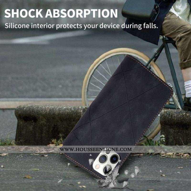 Housse iPhone 14 Pro Max Géométrie à Lanière