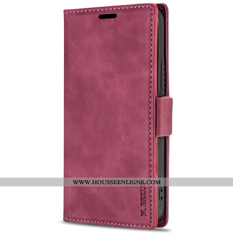 Housse iPhone 14 Pro Max LN.BEKUS Effet Cuir