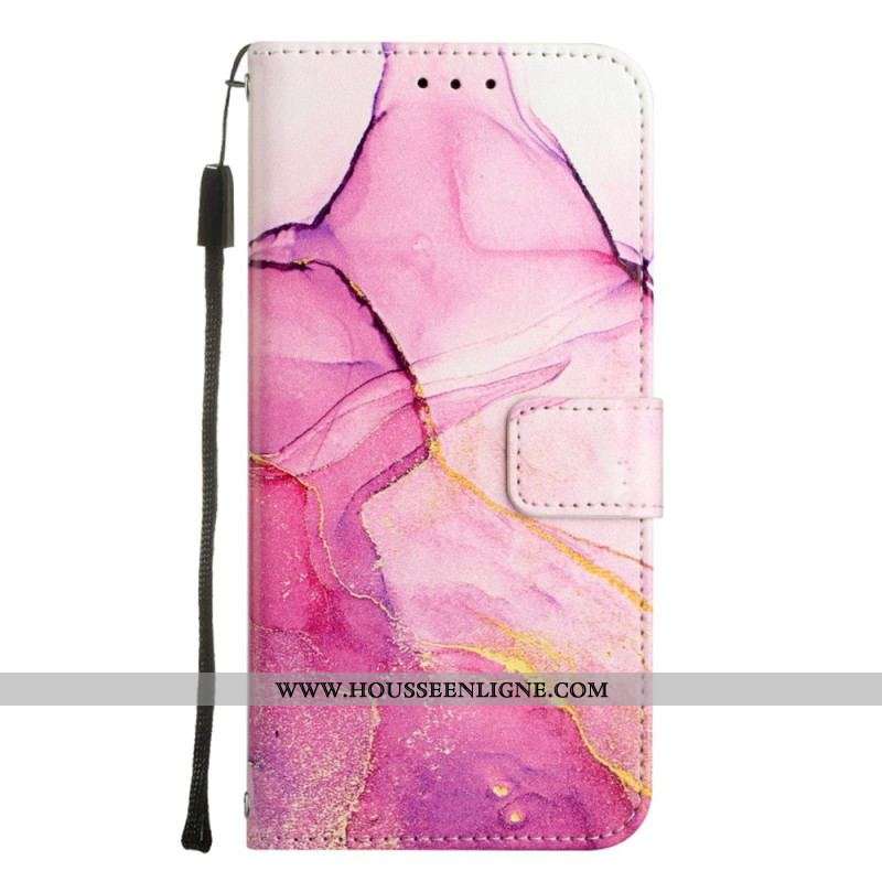 Housse iPhone 14 Pro Max Marbre à Lanière