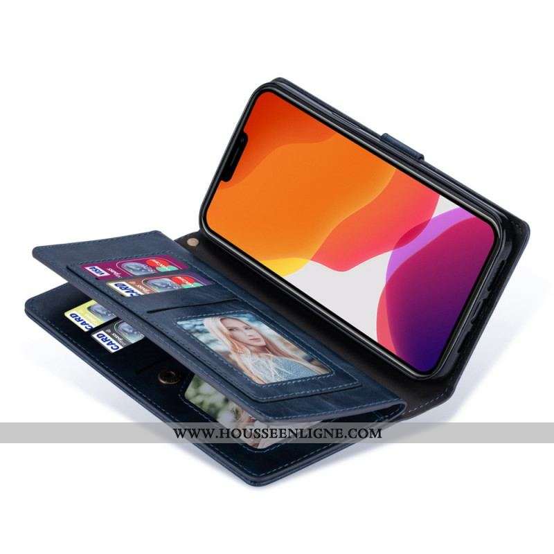 Housse iPhone 14 Pro Max Multi-Fonctionnelle Vintage