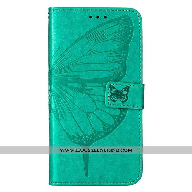 Housse iPhone 14 Pro Max Papillon Baroque à Lanière