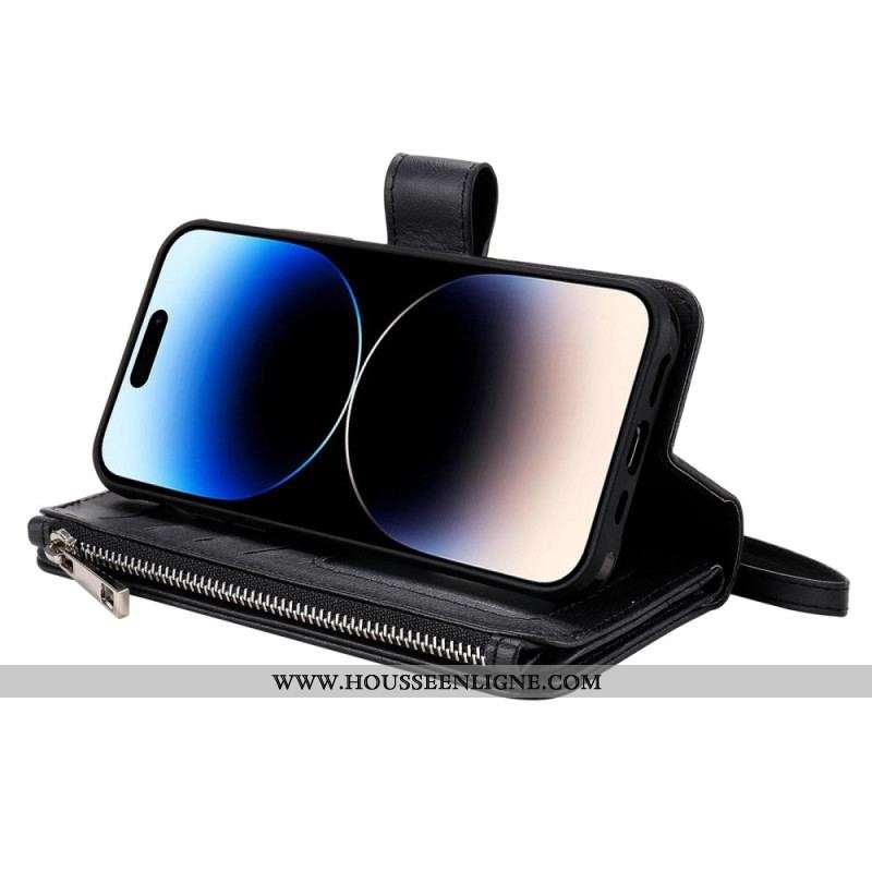 Housse iPhone 14 Pro Max Portefeuille avec Coque Détachable