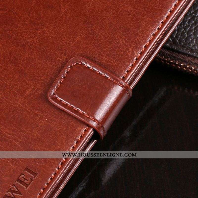 Housse iPhone 14 Pro Max Simili Cuir IDEWEI