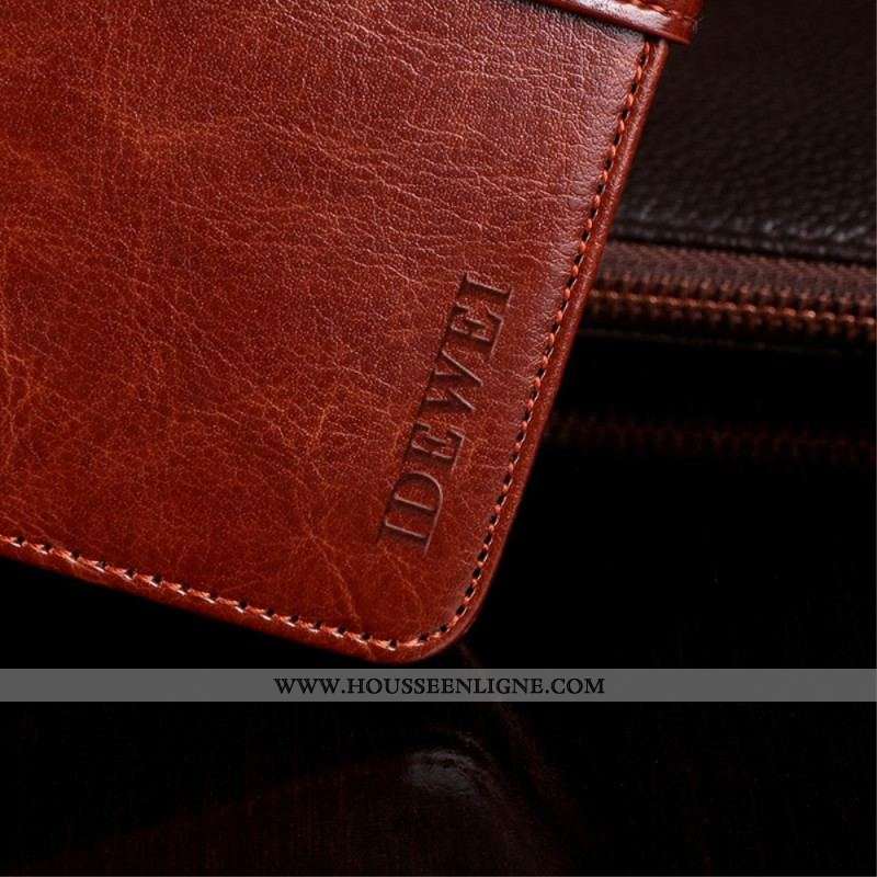 Housse iPhone 14 Pro Max Simili Cuir IDEWEI