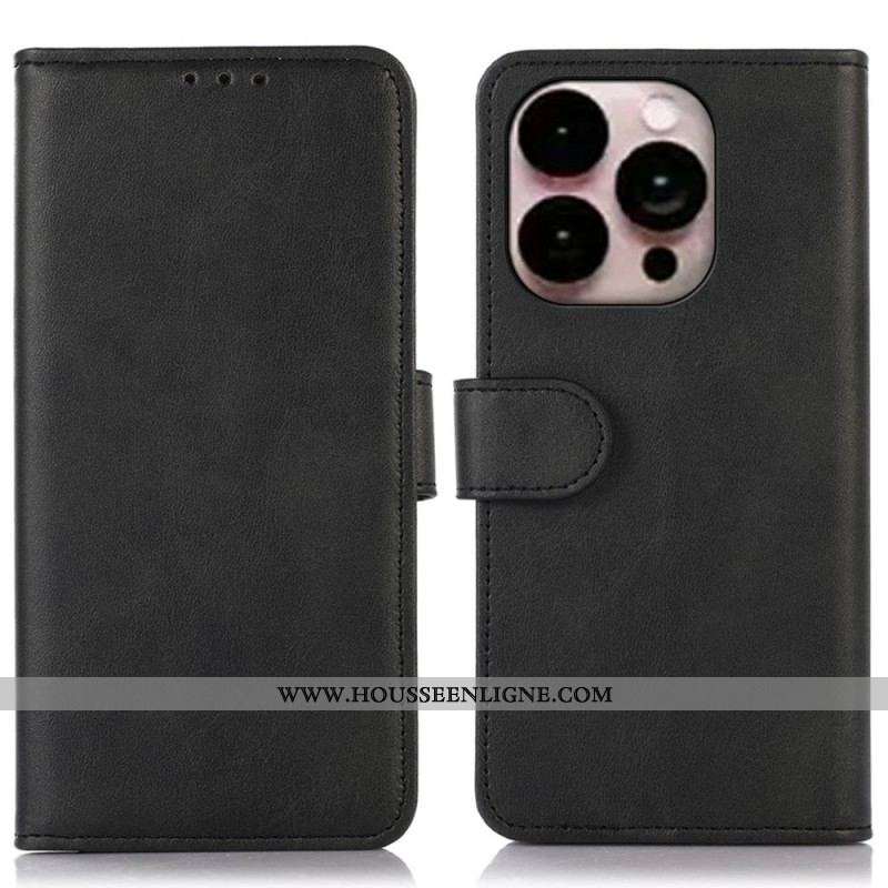 Housse iPhone 14 Pro Max Simili Cuir Mat