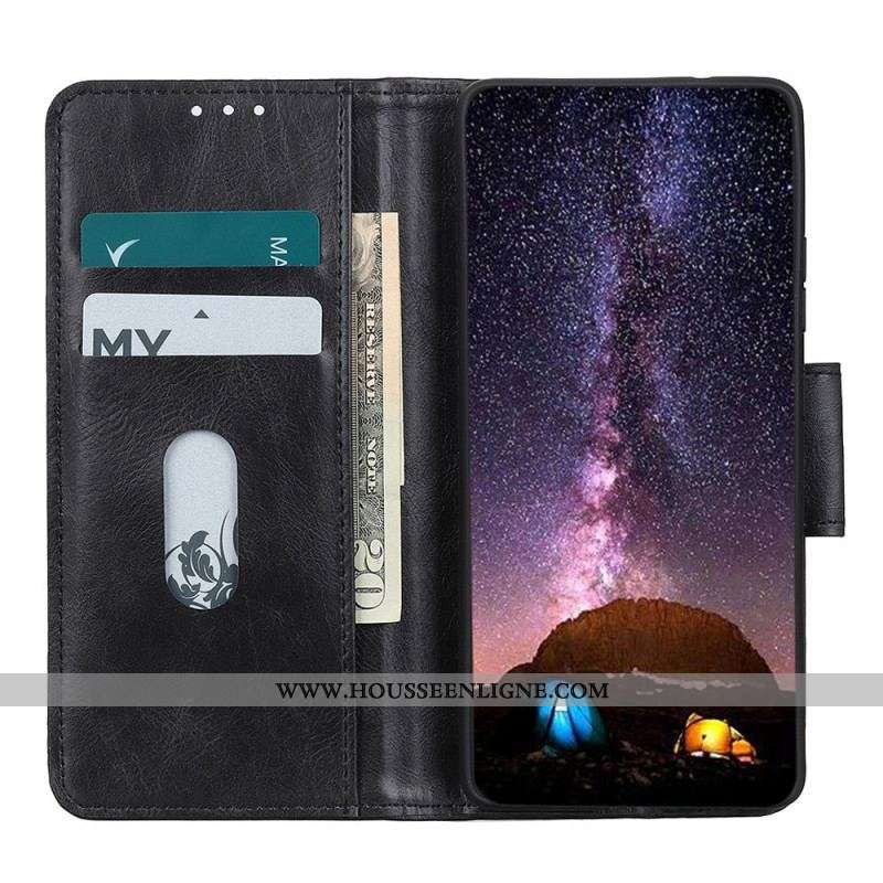 Housse iPhone 14 Pro Max Style Cuir Fermoir Réversible
