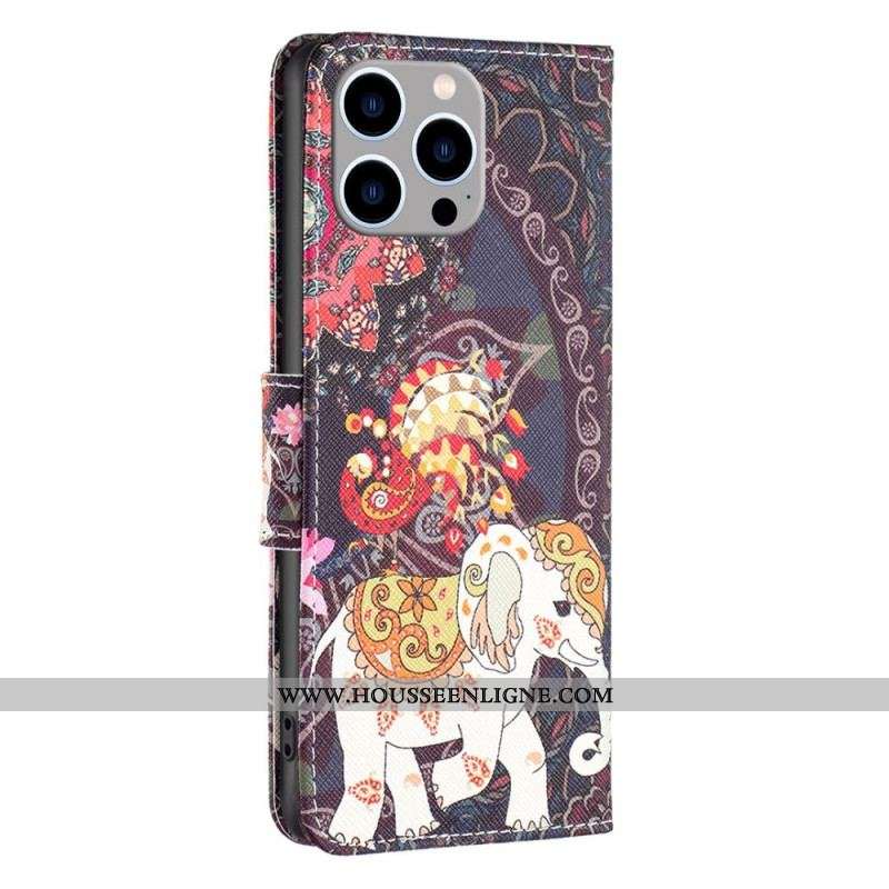 Housse iPhone 14 Pro Max Éléphant Indien