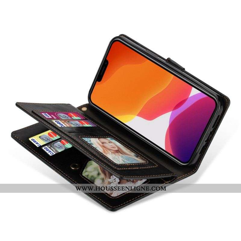 Housse iPhone 14 Pro Multi-Fonctionnelle Vintage