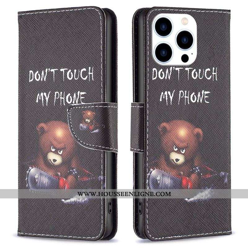 Housse iPhone 14 Pro Ours Dangereux