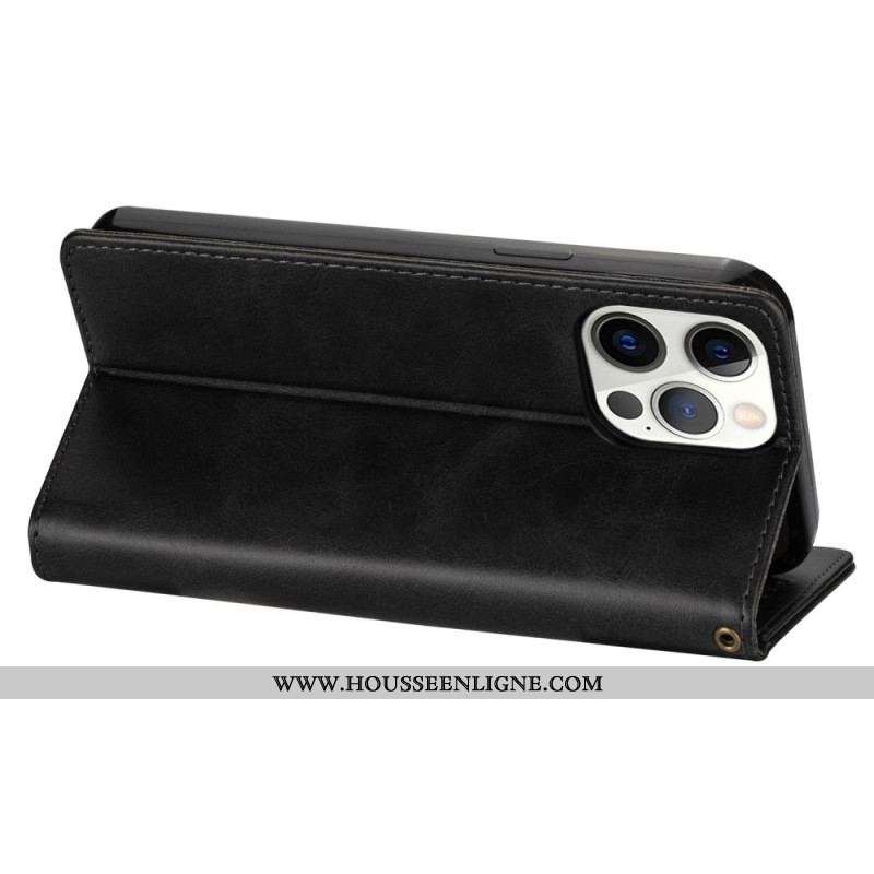 Housse iPhone 14 Pro Porte-Monnaie à Lanière