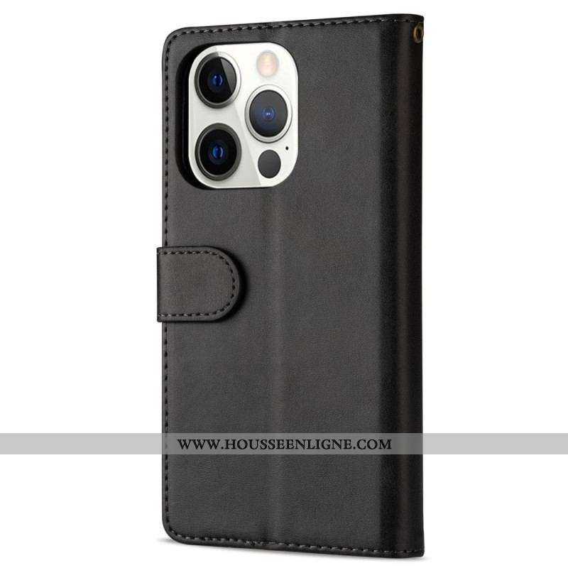 Housse iPhone 14 Pro Porte-Monnaie à Lanière
