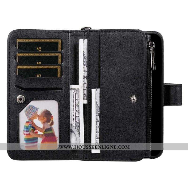 Housse iPhone 14 Pro Portefeuille avec Coque Détachable