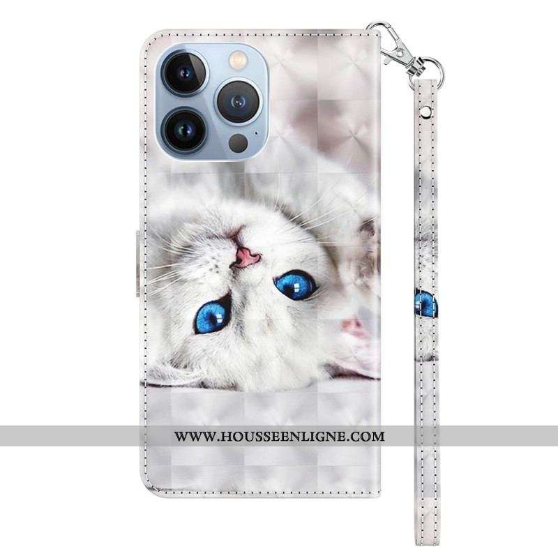 Housse iPhone 14 Pro Que des Chats à Lanière