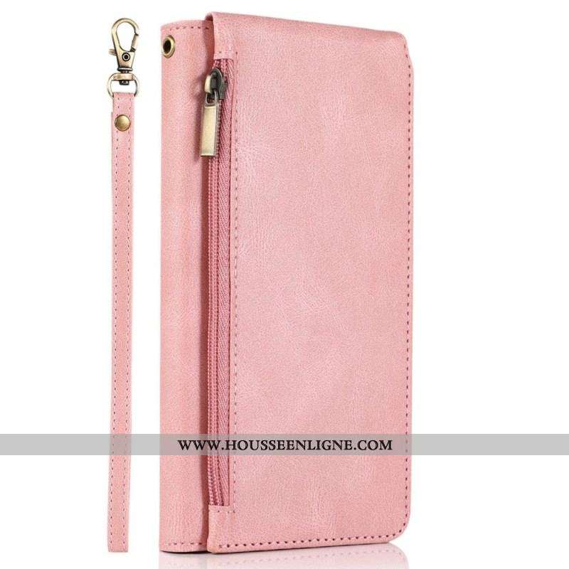 Housse iPhone 14 Pro avec Pochette Fermeture Éclair
