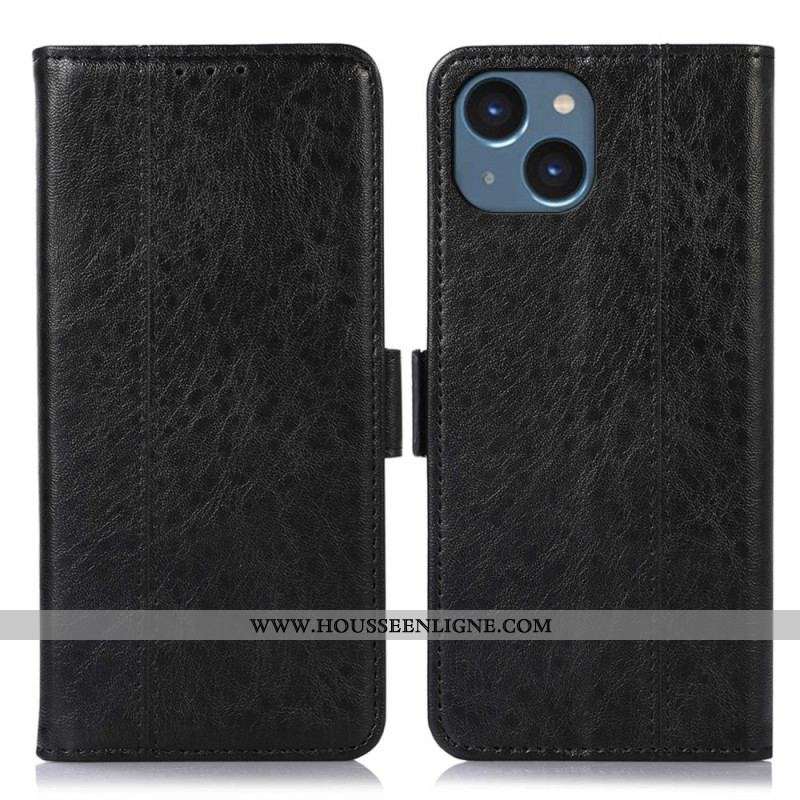 Housse iPhone 14 Simili Cuir Discret