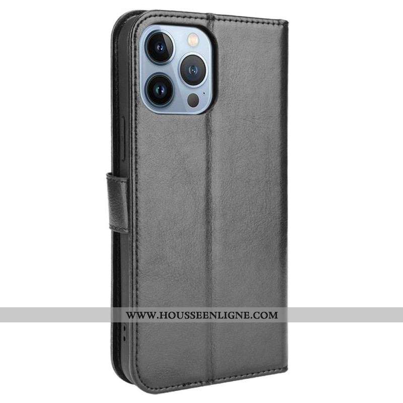 Housse iPhone 14 Simili Cuir Flashy