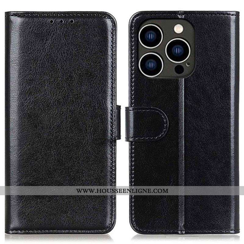 Housse iPhone 14 Simili Cuir Verni