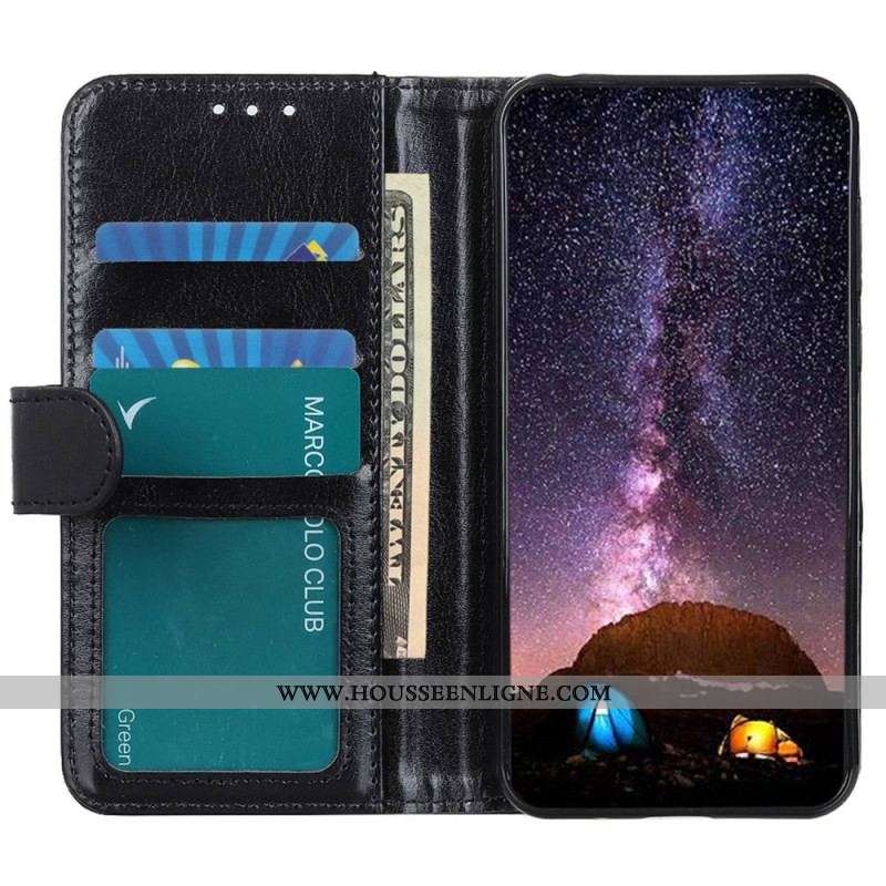 Housse iPhone 14 Simili Cuir Verni
