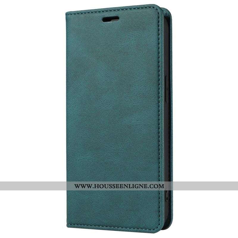 Housse iPhone 14 Simili Cuir avec Sangle Manuelle