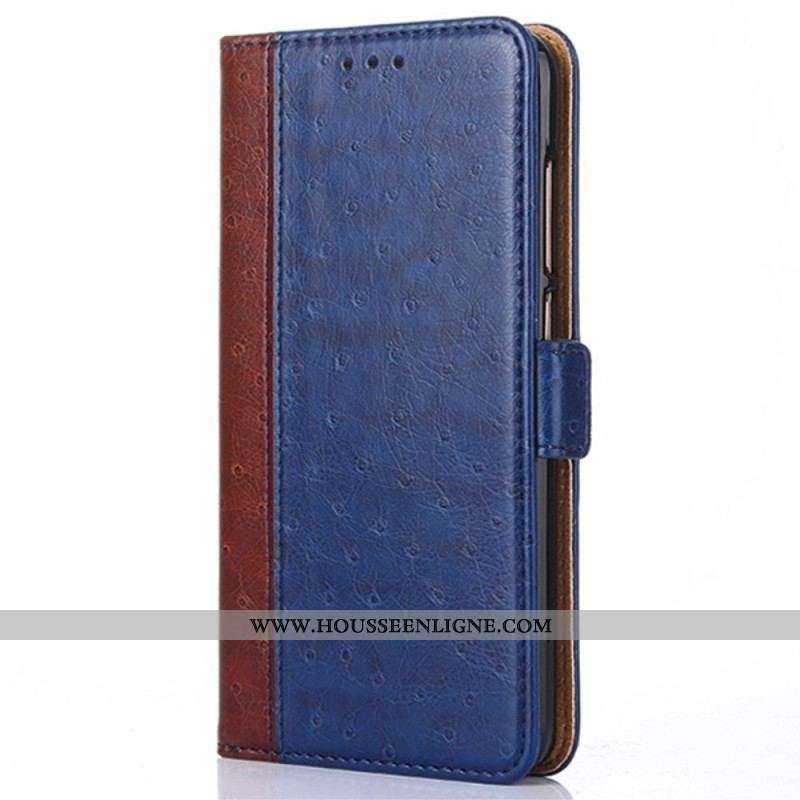 Housse iPhone 14 Texture Peau d'Autruche
