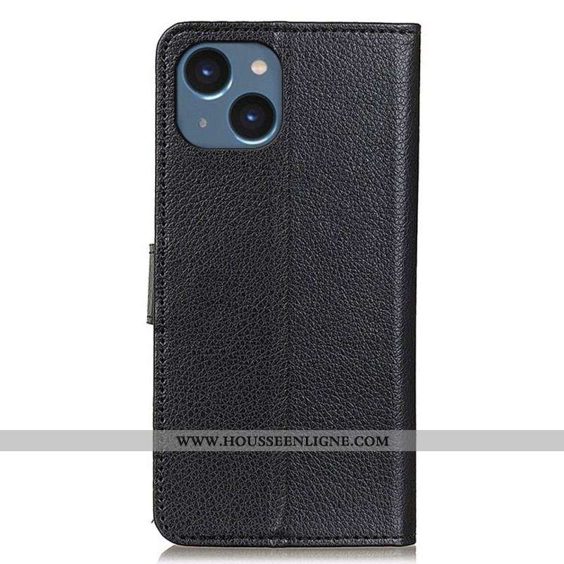 Housse iPhone 14 Traditionnellement Litchi