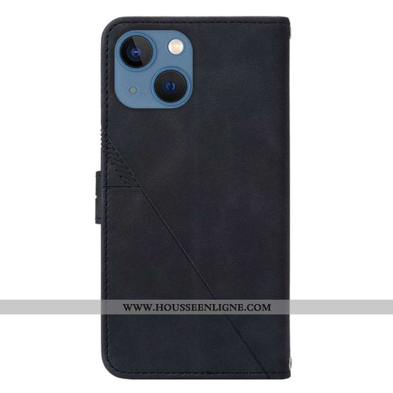 Housse iPhone 14 Triangles à Lanière