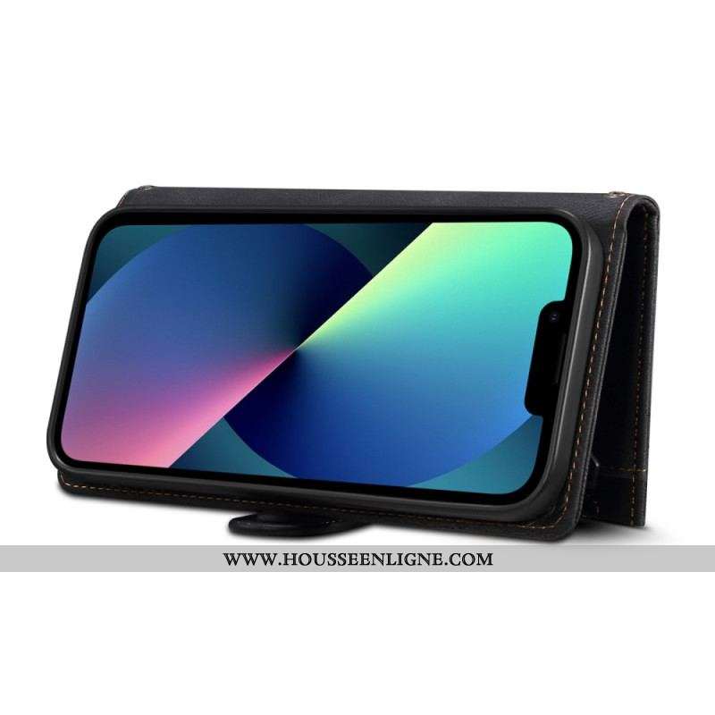 Housse iPhone 14 avec Pochette Fermeture Éclair