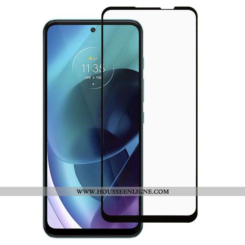 Protection Écran Verre Trempé Contours Noirs Moto G41 / G31