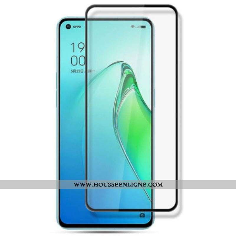 Protection Écran Verre Trempé Contours Noirs Oppo Reno 8 Pro