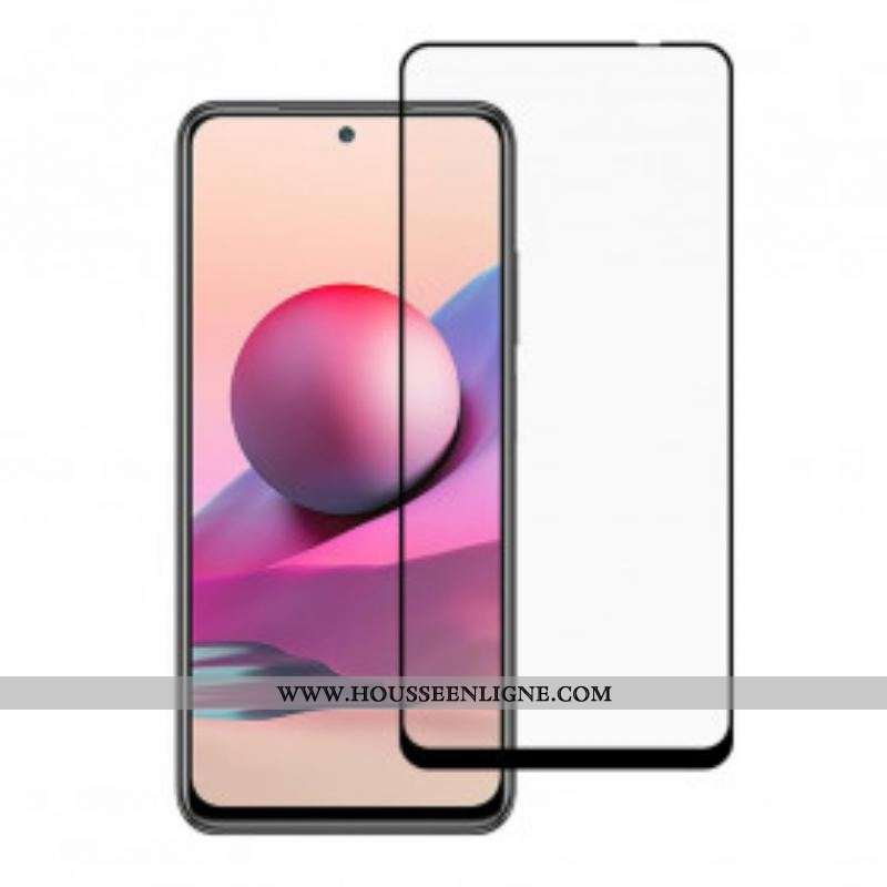 Protection Écran Verre Trempé Contours Noirs Xiaomi Redmi Note 10/10S/Poco M5s