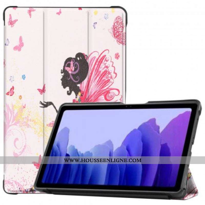 Smart Case Samsung Galaxy Tab A7 (2020) Renforcée Fée Florale