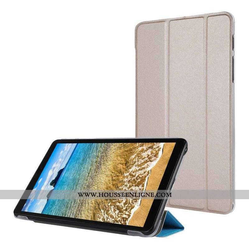 Smart Case Samsung Galaxy Tab A7 Lite Simili Cuir Texture Soie