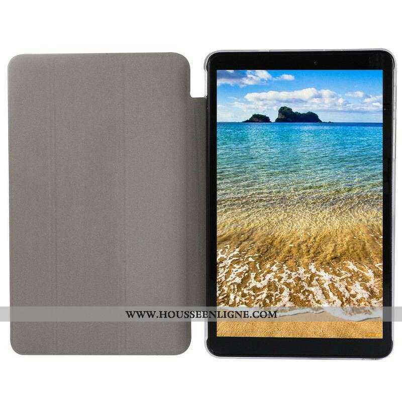 Smart Case Samsung Galaxy Tab A7 Lite Simili Cuir Texture Soie