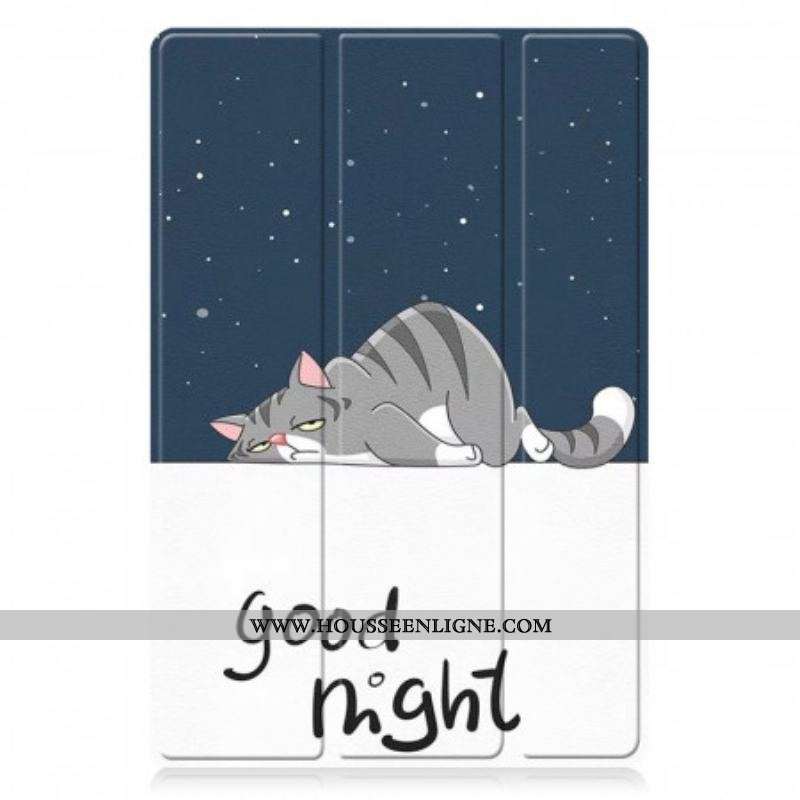Smart Case Samsung Galaxy Tab A8 (2021) Renforcée Chat Endormi