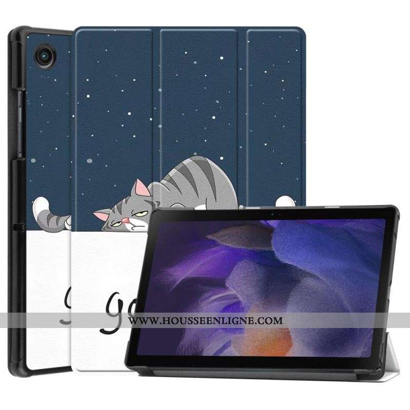 Smart Case Samsung Galaxy Tab A8 (2021) Renforcée Chat Endormi