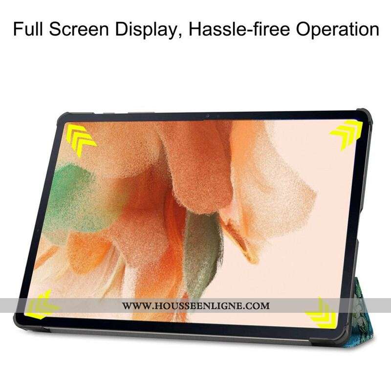 Smart Case Samsung Galaxy Tab S7 FE Porte-Stylet Branches