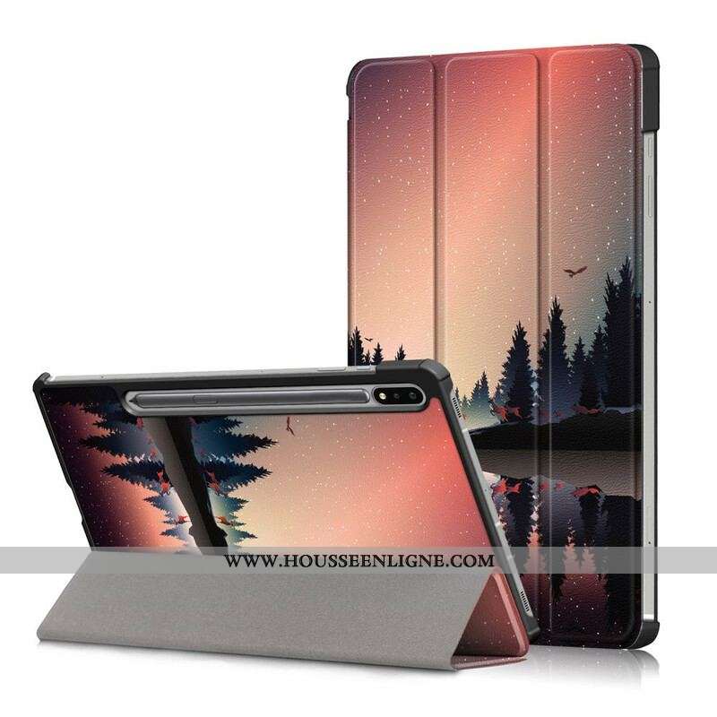 Smart Case Samsung Galaxy Tab S7 FE Renforcée Forêt